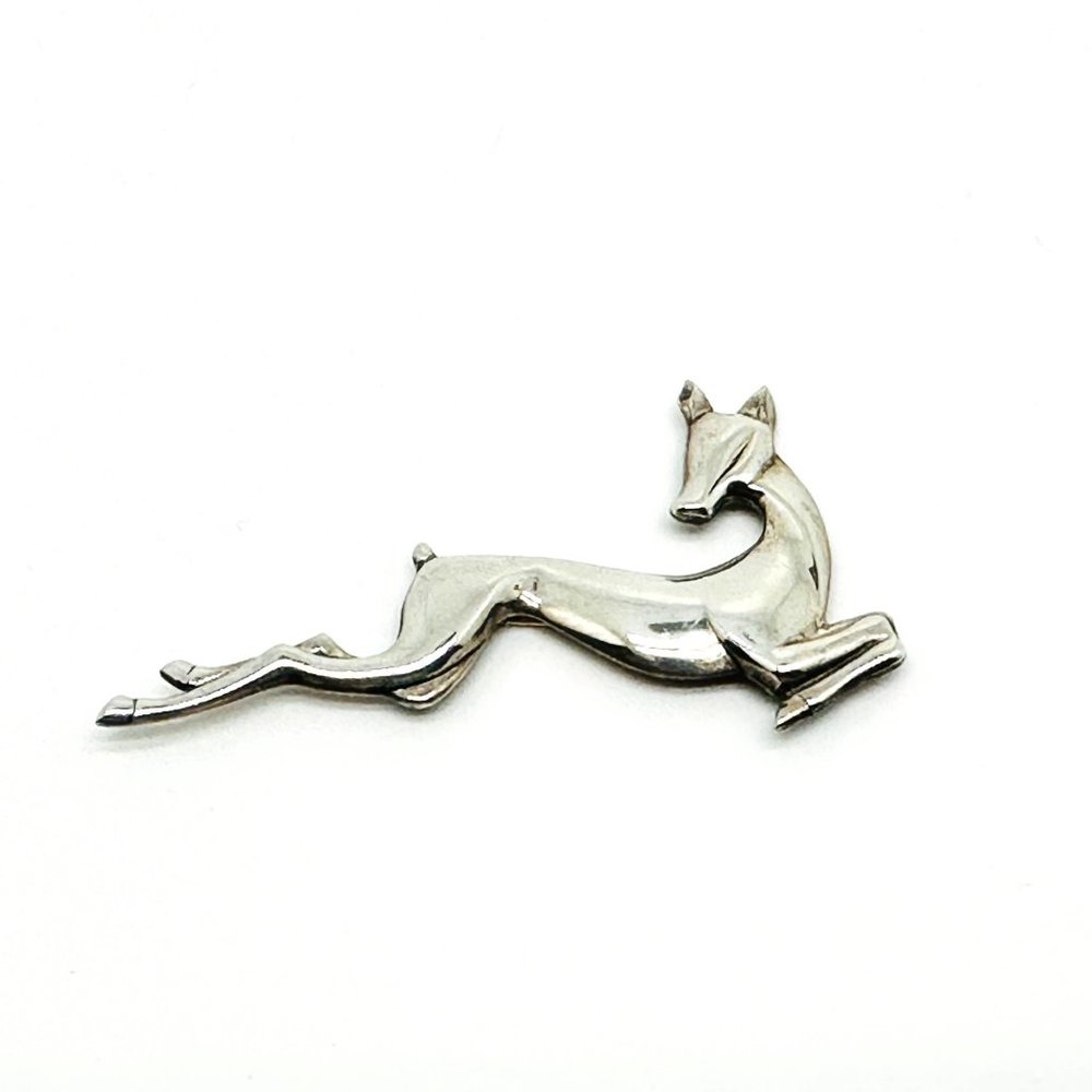 Rare Beau Sterling Gazelle Brooch